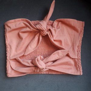 ARTIZIA Crop Strapless Tie-knot top